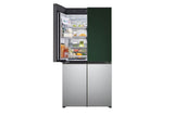 LG 614 litres Side By Side Refrigerator, Green & Silver, GR-B24FQSJB