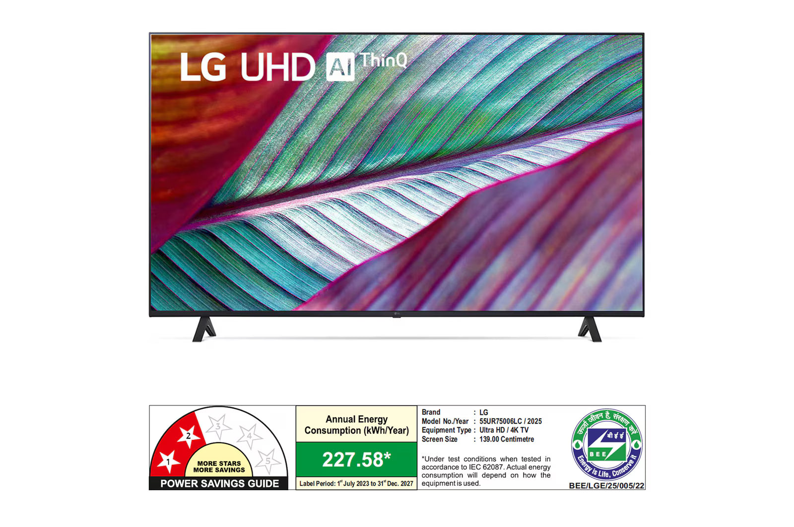 LG 139 cm (55 inch) Ultra HD (4K) LED Smart WebOS TV (55UR7550PSC)