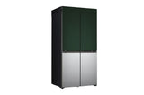 LG 614 litres Side By Side Refrigerator, Green & Silver, GR-B24FQSJB