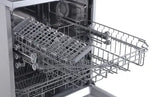 MIDEA 13 Place Setting Freestanding Dishwasher (WQP12-5201F, Silver,7 wash program, Child Lock, Extra Dry & Intensive 70 degree wash, A++ Energy Efficient, Delay Timer, Half Load, Adjustable Basket)