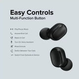 REDMI Earbuds 2C Truly Wireless Earbuds with Bluetooth 5.0, Upto 12 hrs Playback Bluetooth Headset (Black, True Wireless)