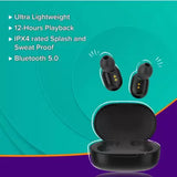 REDMI Earbuds 2C Truly Wireless Earbuds with Bluetooth 5.0, Upto 12 hrs Playback Bluetooth Headset (Black, True Wireless)