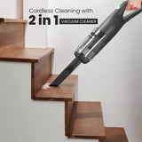 Inalsa Vactidy 2-in-1 Handheld & Stick for Home&Car|2200mAh Battery|14Kpa Suction| Cordless Vacuum Cleaner (Black)