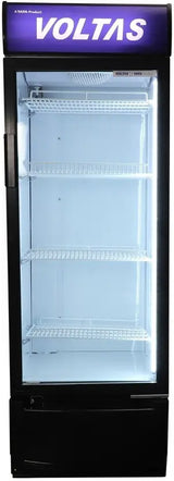 Voltas VC320 Visi Cooler Plastic Single Door, 320 Liters, Black