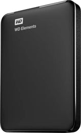 WD Elements 2 TB External Hard Disk Drive (HDD) 5 GB/s, USB 2.0, USB 3.0, Compatible with Windows 10 (Wired) (Black)