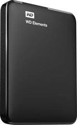 WD Elements 2 TB External Hard Disk Drive (HDD) 5 GB/s, USB 2.0, USB 3.0, Compatible with Windows 10 (Wired) (Black)