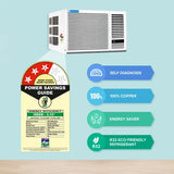 Blue Star 1.5 Ton 3 Star Window AC - White  (WFE318P, Copper Condenser)