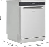 Whirlpool WFO3O33 DLX IN Free Standing 14 Place Settings Intensive Kadhai Cleaning| No Pre-rinse Required Dishwasher, (Kick Plate Missing)