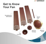 Sansui Whirlwind 1200 mm 3 Blade Ceiling Fan