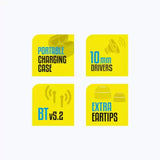 ZEBRONICS Zeb Sound Bomb 2 TWS Wireless Earbuds Bluetooth (Black, True Wireless)