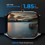 beatXP Marv 1.85" HD Screen Ultra Thin Bezel One-Tap BT 5.3 Calling AI Voice Assistant Smartwatch