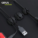 Gizga Essentials Set of 10 Cable Organiser, Cable Protector & Wire Organizer Clips for Cables,