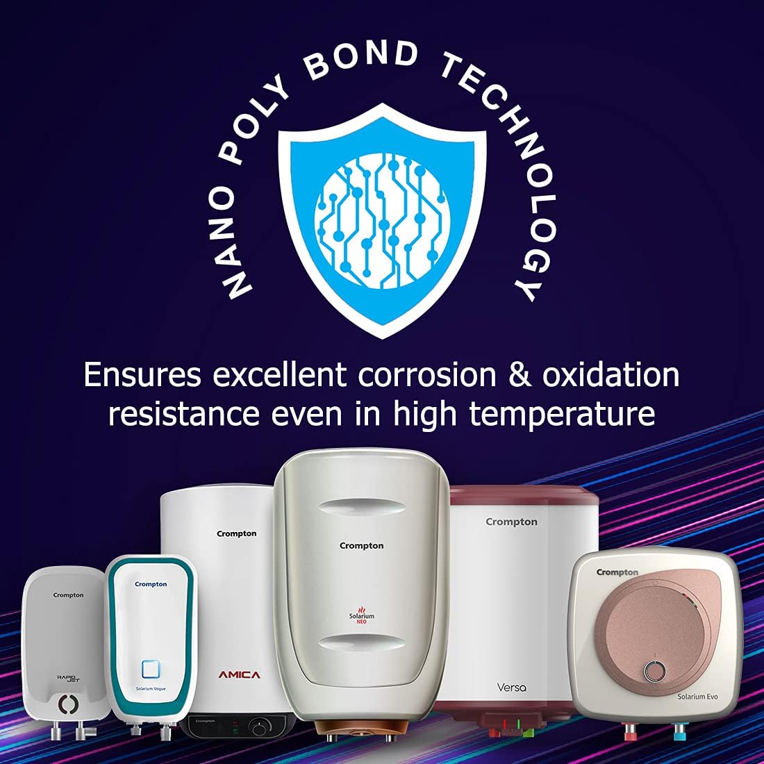 Crompton 25 L Storage Water Geyser (Arno Neo, White)