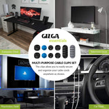 Gizga Essentials Set of 10 Cable Organiser, Cable Protector & Wire Organizer Clips for Cables,