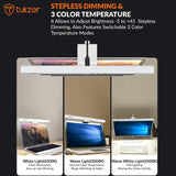 Tukzer 13-Inch Laptop Screen Light Bar with Smart Touch Sensor| USB Powered 5W LED E-Reading Lamp (Black)