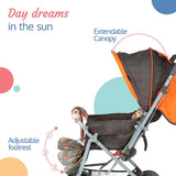 LuvLap Sunshine Stroller/Pram, Easy Fold, for Newborn Baby/Kids, 0-3 Years, Stroller