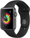 APPLE Watch Series 3 (GPS, 42mm) - Space Grey Aluminium Case with Black Sport Band
