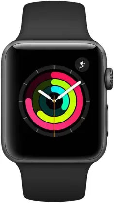 APPLE Watch Series 3 (GPS, 42mm) - Space Grey Aluminium Case with Black Sport Band