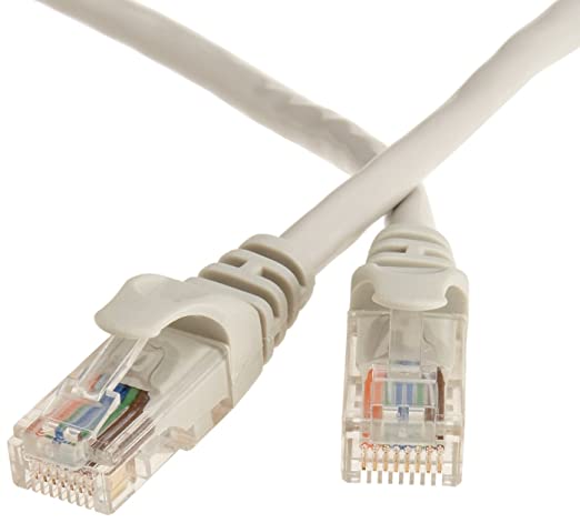 AmazonBasics HAMA299068 RJ45 Cat-5e Ethernet Patch/LAN Cable for Router (14 Feet/4.26 Meters, White)