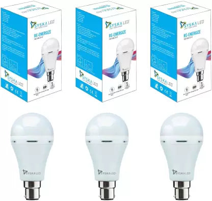 Syska SSK EMB 09 01 Pack of 3 3.5 hrs Bulb Emergency Light
