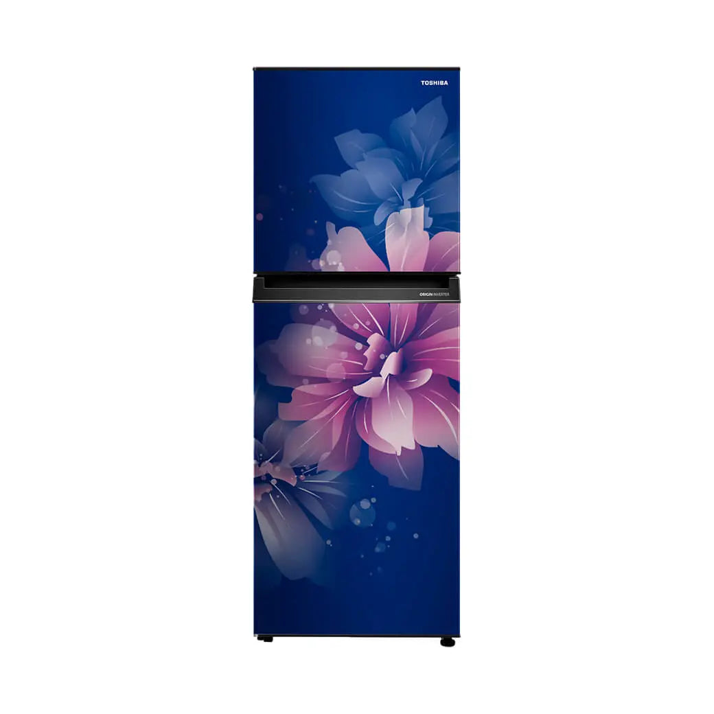 Toshiba, Convertible, Net Capacity 233 L, Real Inverter, 2 Star, Floral Moon Reflected Blue,GR-RT338WE-PMI(38)