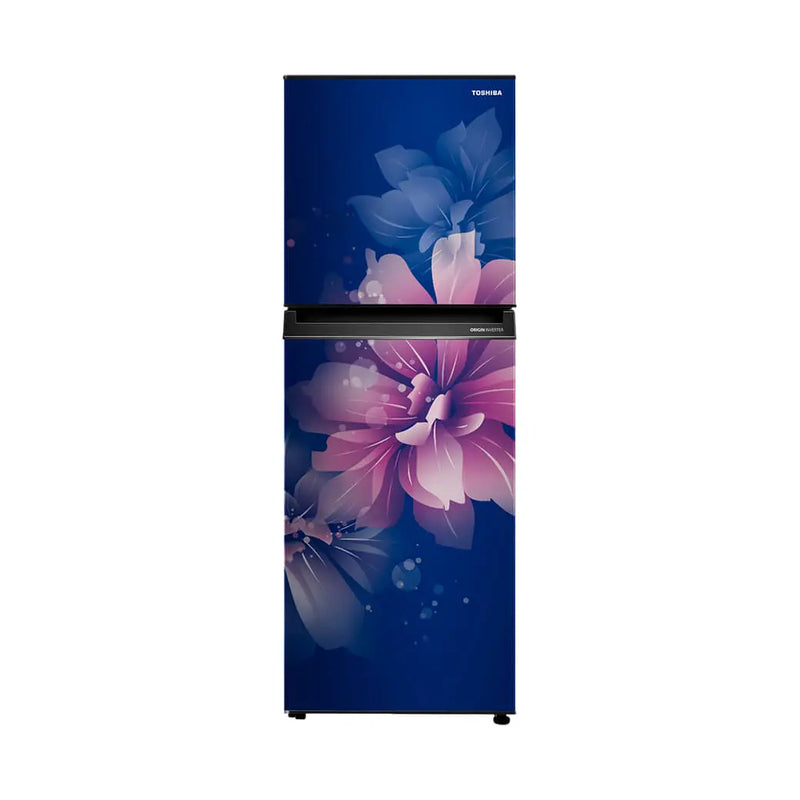 Toshiba, Convertible, Net Capacity 233 L, Real Inverter, 2 Star, Floral Moon Reflected Blue,GR-RT338WE-PMI(38)