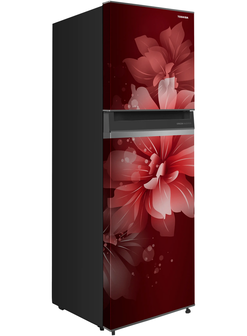 Toshiba, Convertible, Net Capacity 233 L, Real Inverter, 3 Star, Floral Moon Reflected Brown GR-RT338WE-PMI(26K)