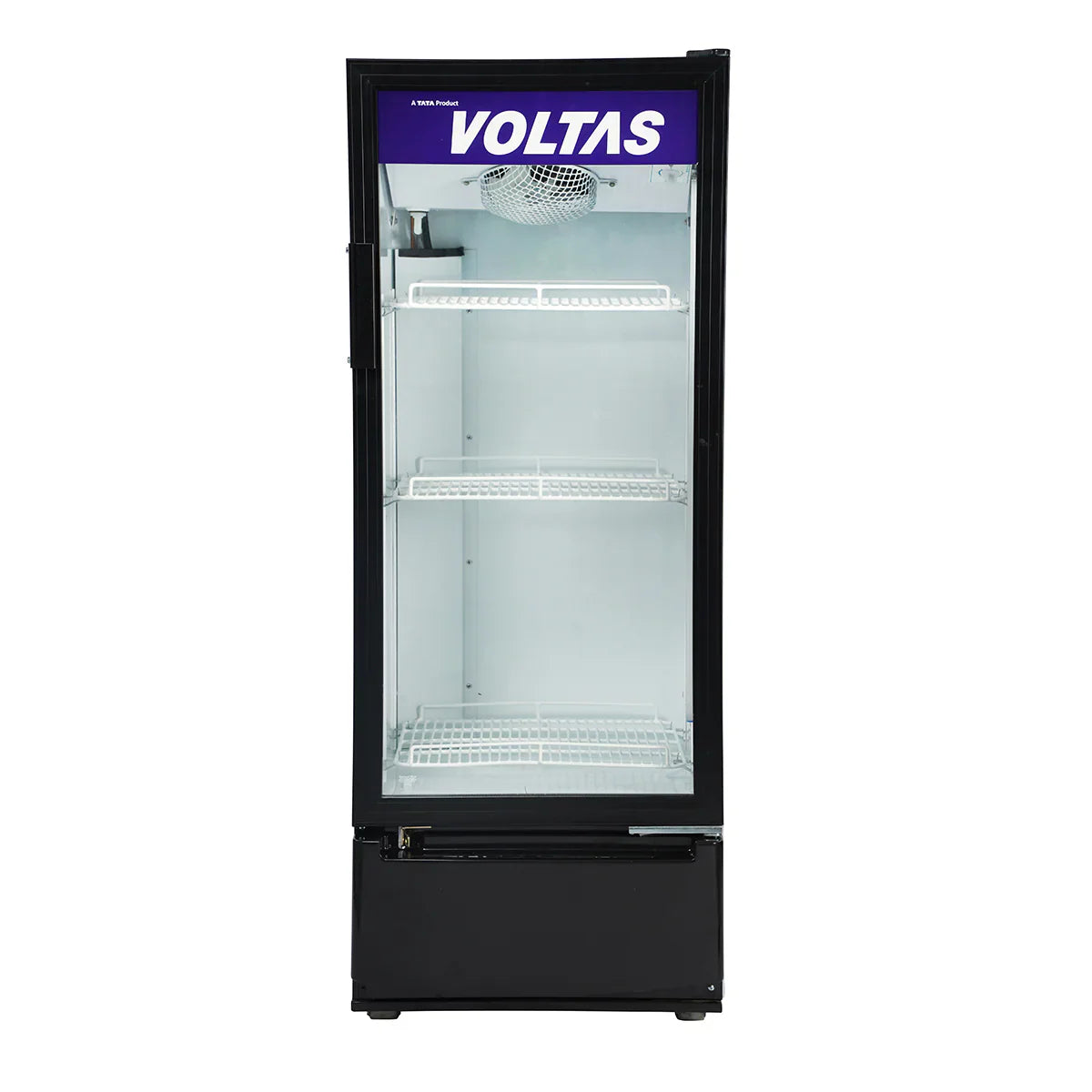 Voltas VC GT 220 SD P METALLICS FGLS Visi Cooler Single Door, 220 Liters, Black