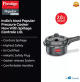 Prestige Popular Svachh HA Deep Lid-Controls Spillage 2 L Outer Lid Pressure Cooker