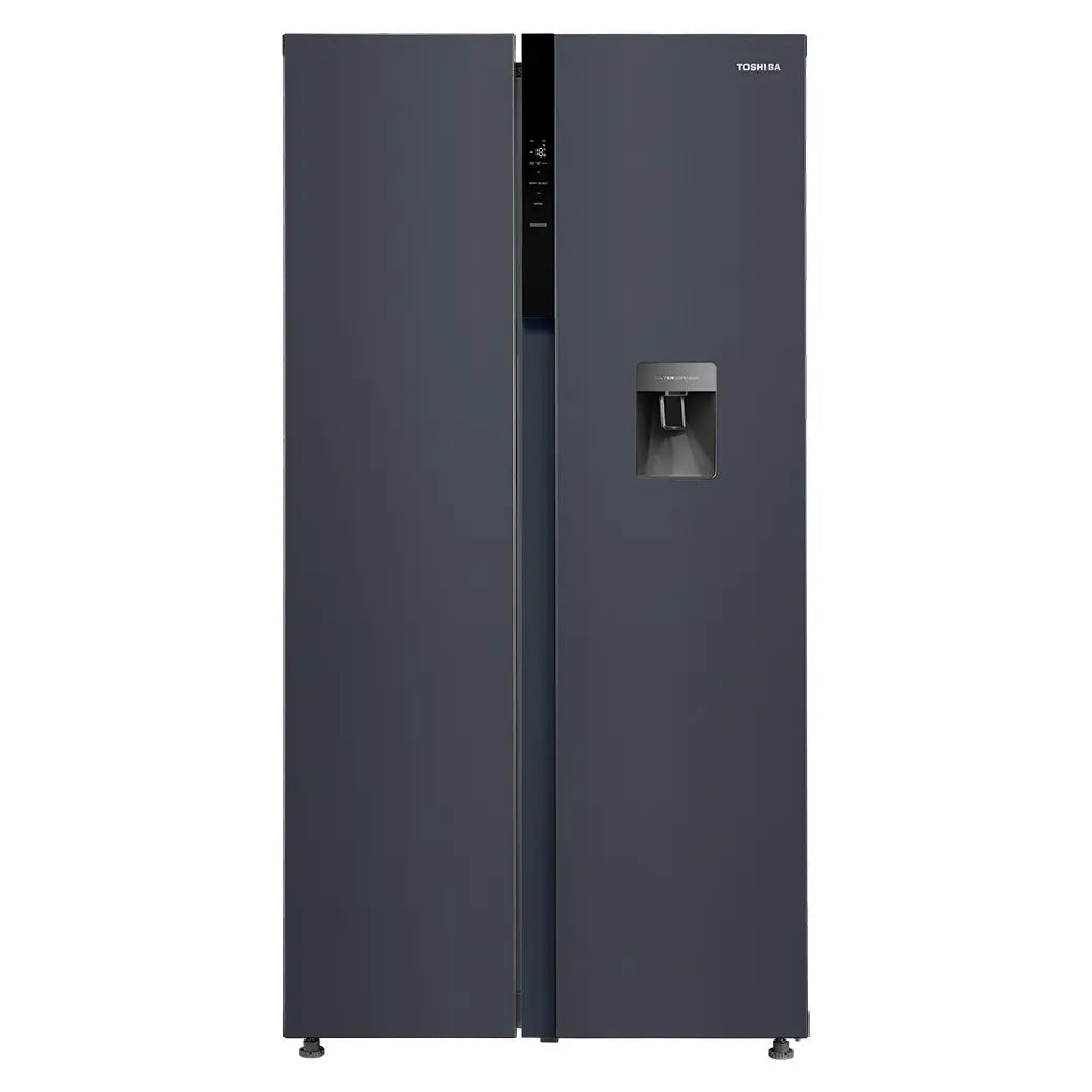 Toshiba Side By Side GR-RS682WE-PMI(06) 560L Inverter Refrigerator with Water Dispenser, Morandi Grey