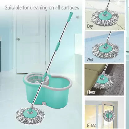 Spotzero by Milton WHEELY SPIN Mop Head and Rod