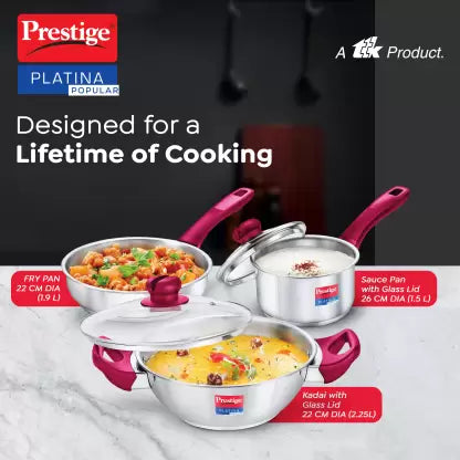 Prestige Induction Bottom Cookware Set