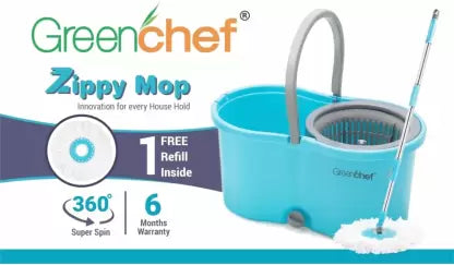 Greenchef Zippy 360 Degree Super Spin Mop Set