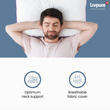 Livpure Smart Microfibre Sleeping Pillow Pack of 2 Solid Cloud Plus (White) LSH-PILL-CLDPLUSPC2