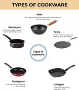 Kreme 5pcs Set Combo Non-Stick Coated Cookware Set