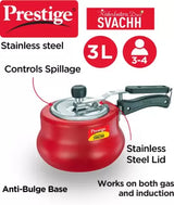 Prestige Nakshatra Duo Plus Svachh Handi 3 L Inner Lid Induction Bottom Pressure Cooker