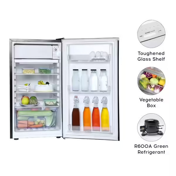 Cruise 84 L 2 Star Minibar Direct Cool Single Door Refrigerator - Compact Size - Ideal for Home, Office and Dorm Rooms (Graphite Grey, CRDSVK-FZ1095G)