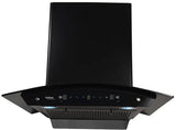 Hindware CHROMIA BLK RSN AC 90 | Filterless | 3 Speed Gesture Control | Thermal Auto Clean Wall Mounted Black 1200 CMH Chimney