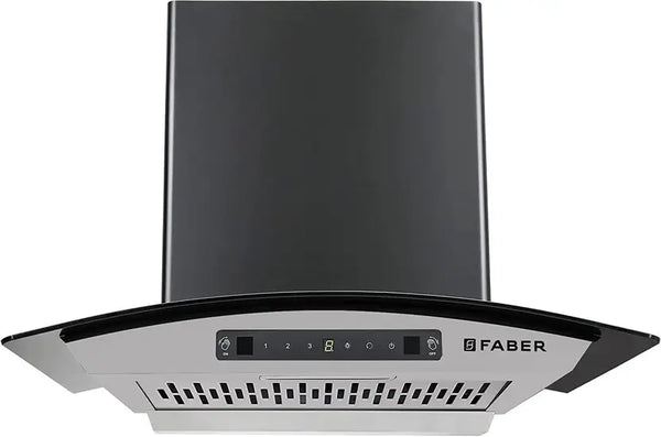 Faber 60 Cm 1200 M3/Hr, Autoclean Chimney,ilterless,Italian Design - Made In India (HOOD VENICE In HC SC FL LG 60, Touch & Gesture Control, Light Grey)