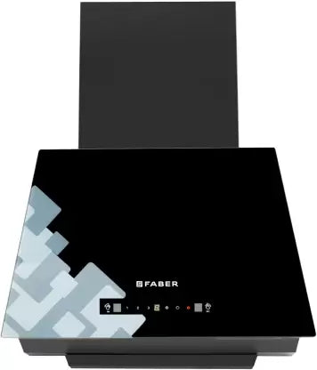 FABER Hood Aspire IN HC SC FL BK 60 | Touch & Gesture Control | Autoclean | Filterless Auto Clean Slant Glass 60 cm| Touch & Gesture Control| Autoclean| Filterless|Powerful Suction|Low Noise Wall Mounted BLACK 1200 CMH Chimney