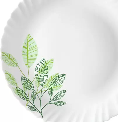 Larah by Borosil Pack of 17 Opalware Fauna Galaxy Series Crockery for Dining & Gifting Dinner Set