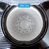 Midea Washing Machine Twin Tub 12 Kg, See Through Glass Lid, Soft CloseMWMSA120GPG(KG)