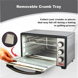 INALSA Oven OTG (24 Liters) Toaster Grill Oven 1600W with Motorised Rotisserie & Temperature Selection|6 Stage Heat Selection|Toaster Grill|Stainless-Steel Finish,(Silver),2Yr Warranty
