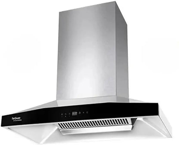 Hindware MARCELLA 90 | Filterless Technology | MaxX Suction 1700 m³/hr* | BLDC Motor | Auto Clean Wall Mounted GREY 1700 CMH Chimney