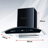 Inalsa Cooker Hood Elios 60BKMAC