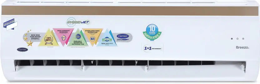 CARRIER Hybridjet 1.5 Ton 5 Star Split Inverter AC  - White