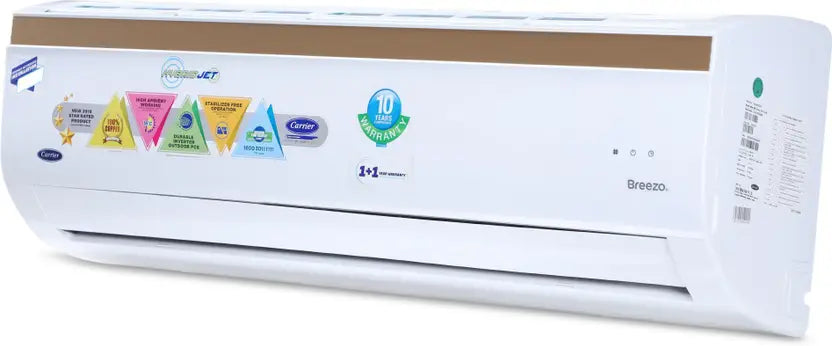 CARRIER Hybridjet 1.5 Ton 5 Star Split Inverter AC  - White