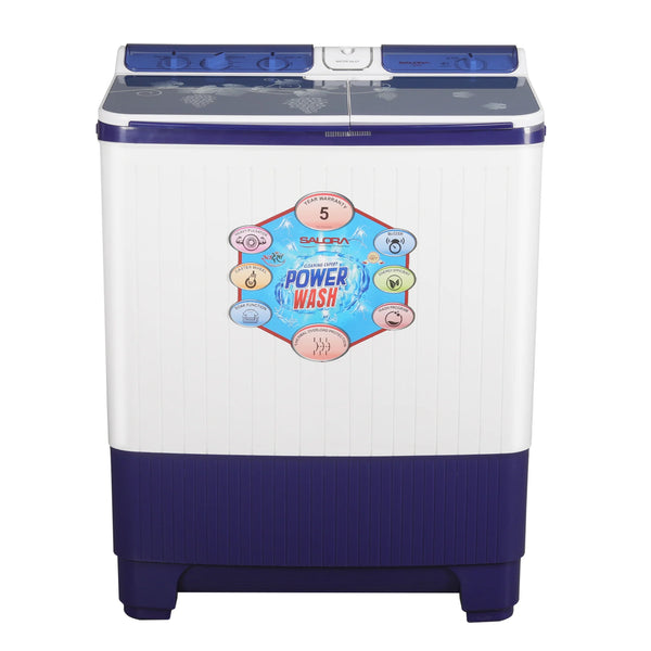 SALORA 9.5 KG SEMI-AUTOMATIC TOP LOADING WASHING MACHINE (SWMS 9502) | Brand New Seal Packed