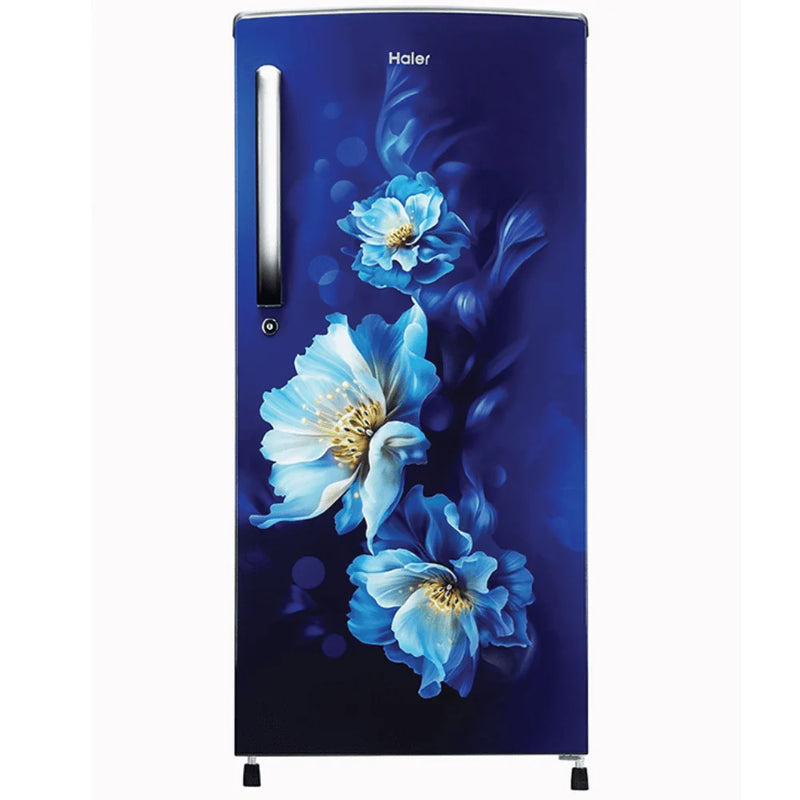Haier 185L 2 Star Direct Cool Single Door Refrigerator|Toughened Glass Shelves|Large Veg Box|Fast Freezing with Longer Cooling Retention|Easy & Safe Clean Back (HRD-2062CMSF-N, Mar