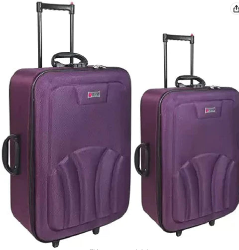 Polo Club Soft Body Set Of 2 Luggage Purple Colour